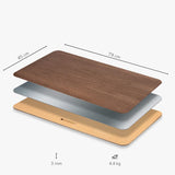 "Unperfekte" Schreibtischunterlage aus Holz
