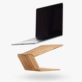 Solid wood laptop riser