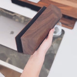 Laptop dock from solid wood