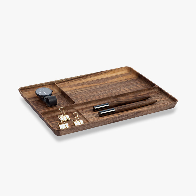 "Imperfect" pen tray made of wood