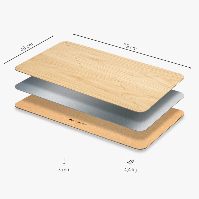Wooden desk mat
