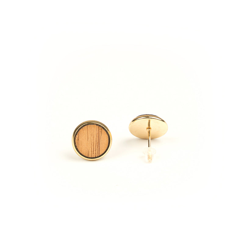 Holz Ohrringe mit Fassung Blanko