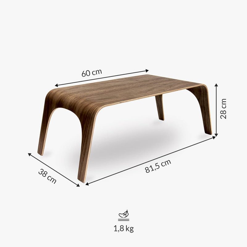 "Imperfect" wooden laptop table